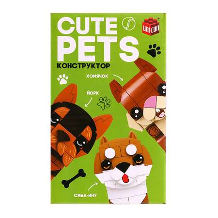 Конструктор Unicon Cute pets Мопсик 102 детали