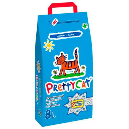 Наполнитель для кошек PrettyCat Naturel впитывающий 4кг