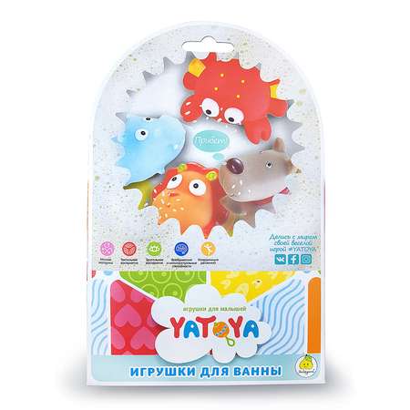 Игрушка для ванной Yatoya Лесные жители 3шт 12298-1