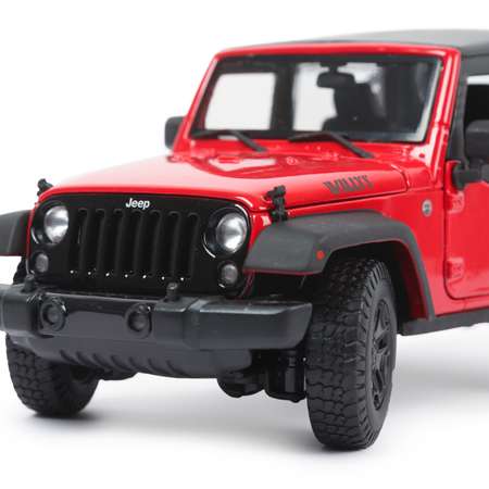 Машина MAISTO 1:18 Jeep Wrangler 2014 Красная 31676