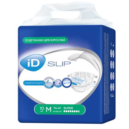 Подгузники для взрослых iD Protect Slip M 10 шт