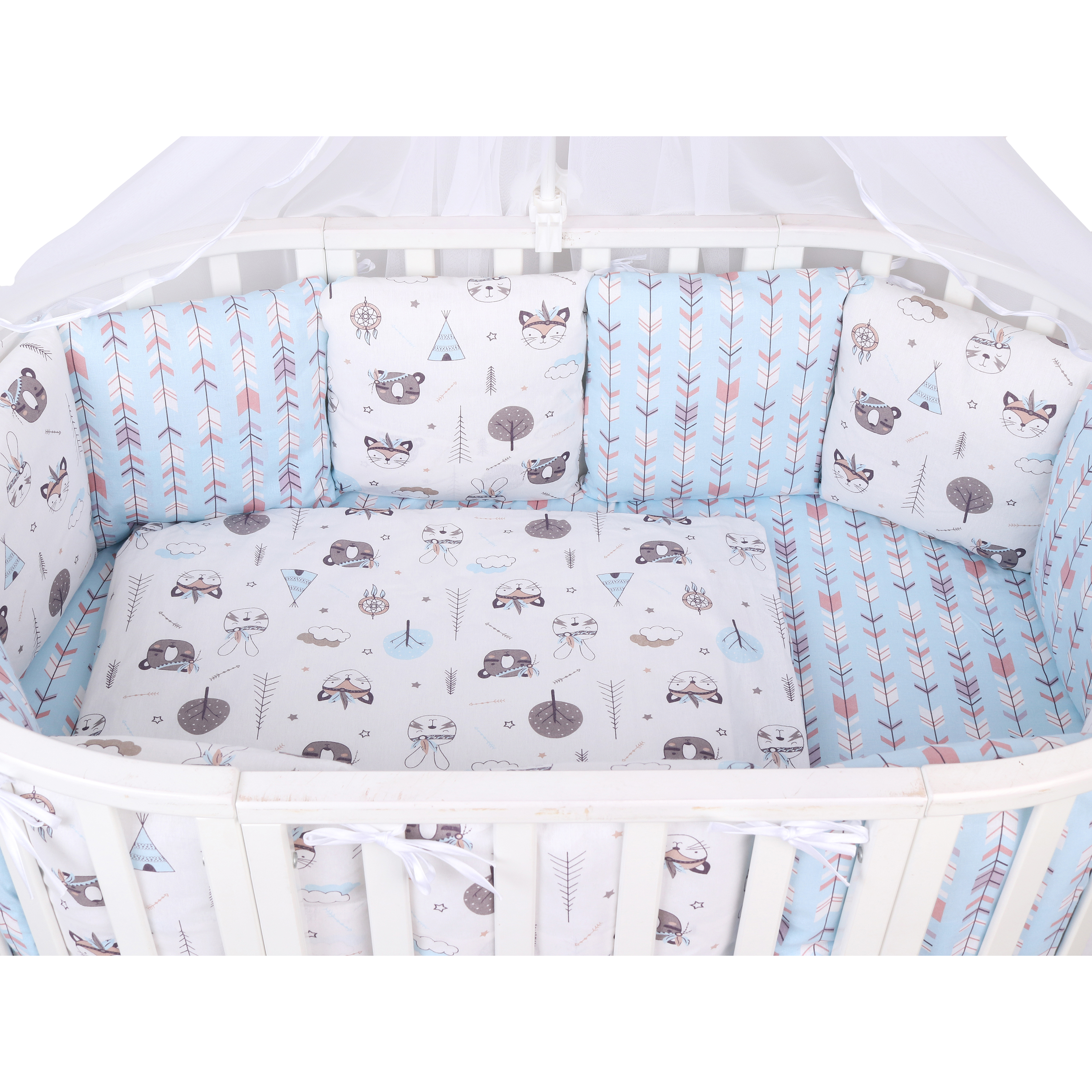 Комплект постельного белья Amarobaby Индейцы 7предметов AMARO-3018-In - фото 5