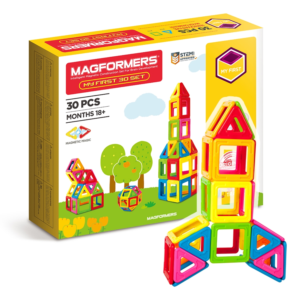 Магнитный конструктор MAGFORMERS My First 30 деталей - фото 1