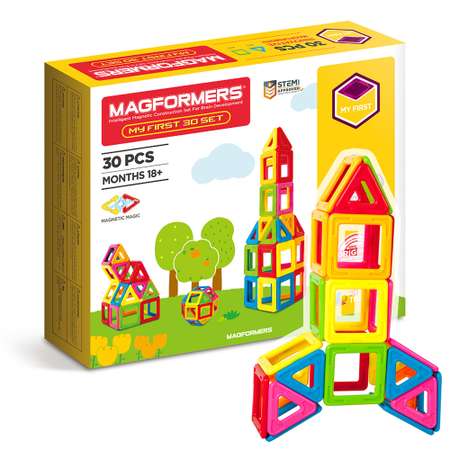 Магнитный конструктор MAGFORMERS My First 30 деталей