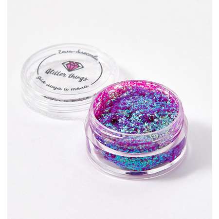 Глиттер-гель Glitter Things для макияжа лица и тела Фиолетовые грезы 5 мл