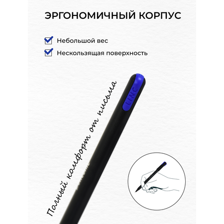 Ручка LINC гелевая синяя набор 12 штук для школы и офиса