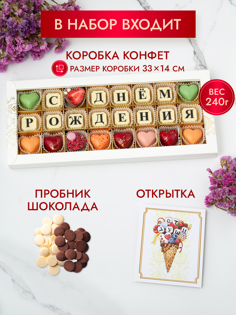 Набор шоколадных конфет Choc-Choc С Днём Рождения - фото 4