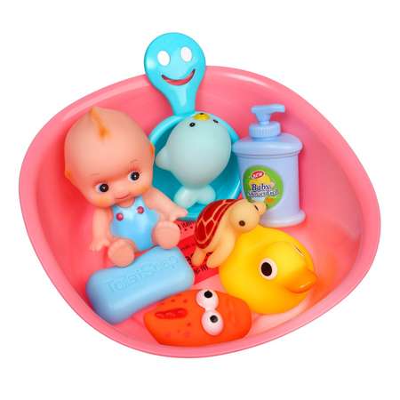 Набор Крошка Я игрушек для ванны «Игры малыша» 9 шт с пищалкой
