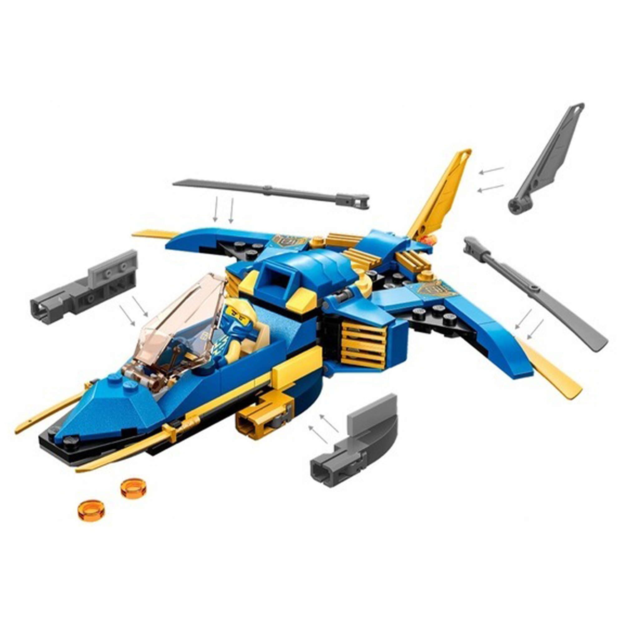 Конструктор LEGO Ninjago LEGO 71784 Сверхзвуковой реактивный самолет Джея - фото 6