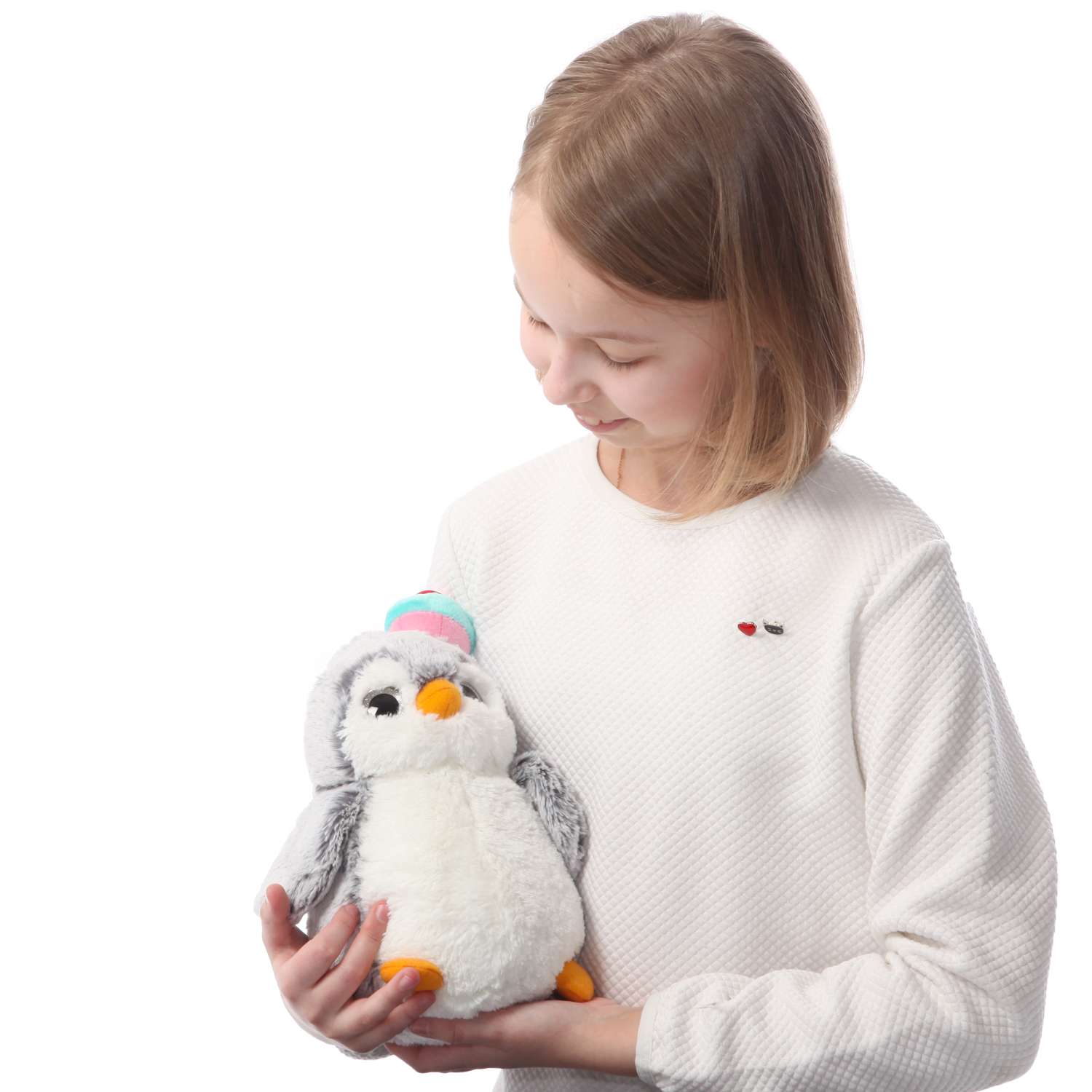 Игрушка мягкая Aurora Пингвин с маффином Мятный 161476P - фото 7