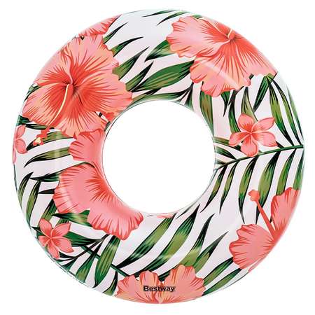 Круг для плавания BESTWAY Тропические пальмы Цветы