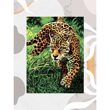 Набор для рисования Attivio Картина по номерам 30*40см Леопард ДМ/Р-011