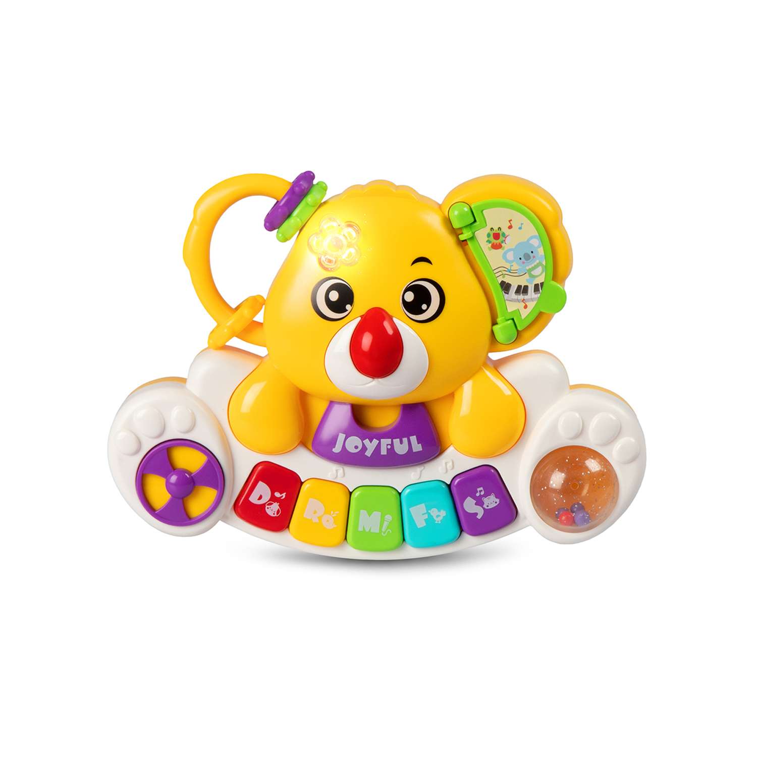 Игрушка развивающая Smart Baby Пианино обучающее Коала цвет желтый со звуковыми и световыми эффектами - фото 9