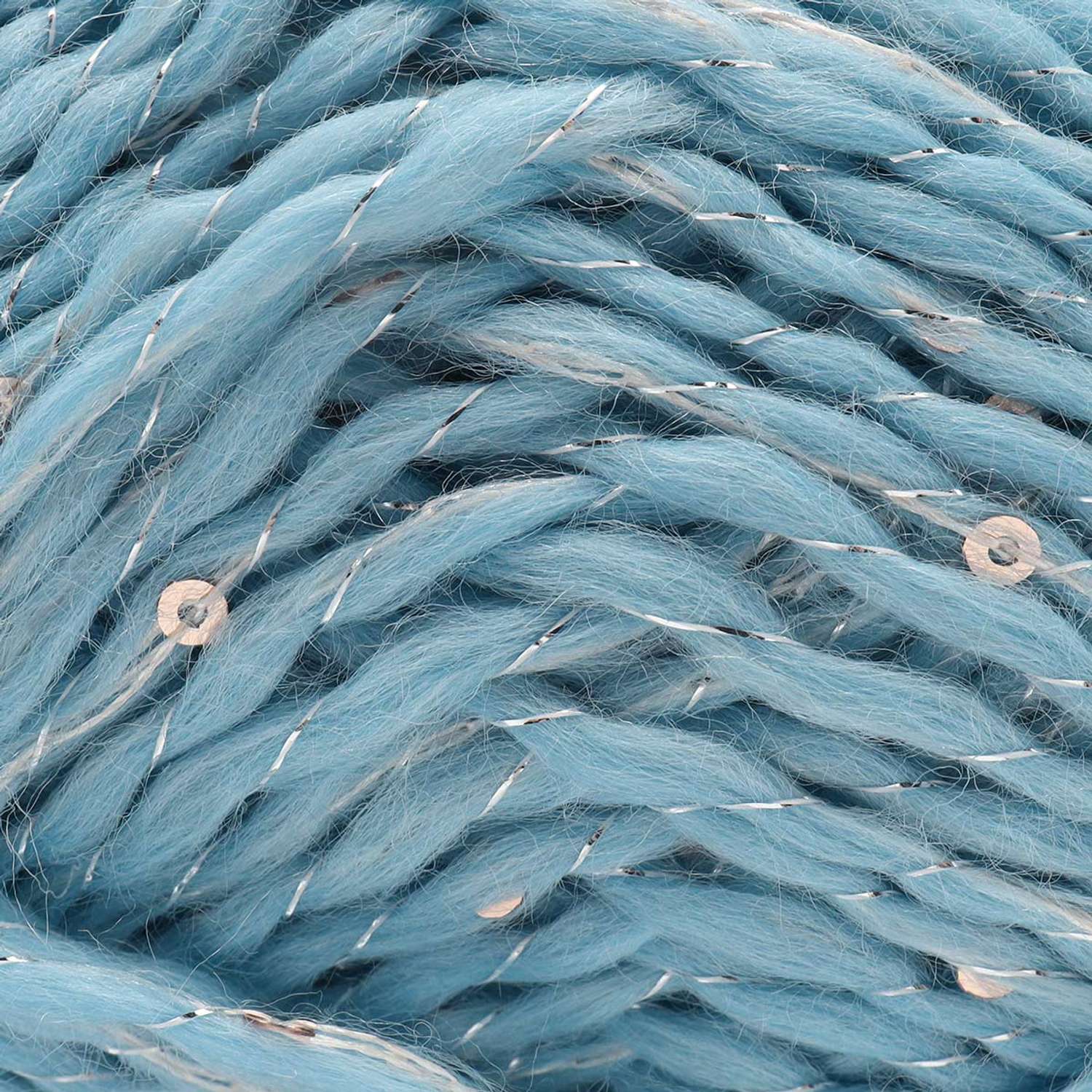 Пряжа ВЯЗЬ для вязания Праздничная 100 гр 160 м 3 мотка 02 голубой - фото 7