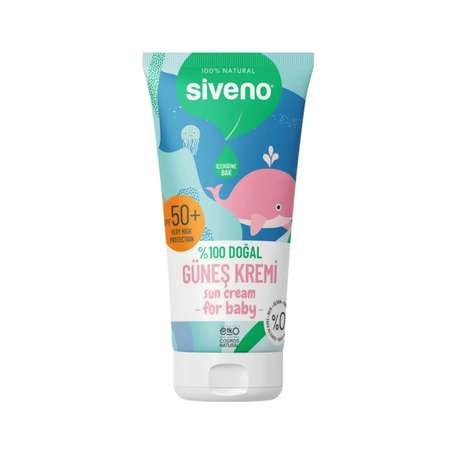 Крем для младенцев Siveno натуральный солнцезащитный SPF 50 мл