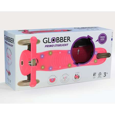 Самокат Globber Primo Starlight Розовый