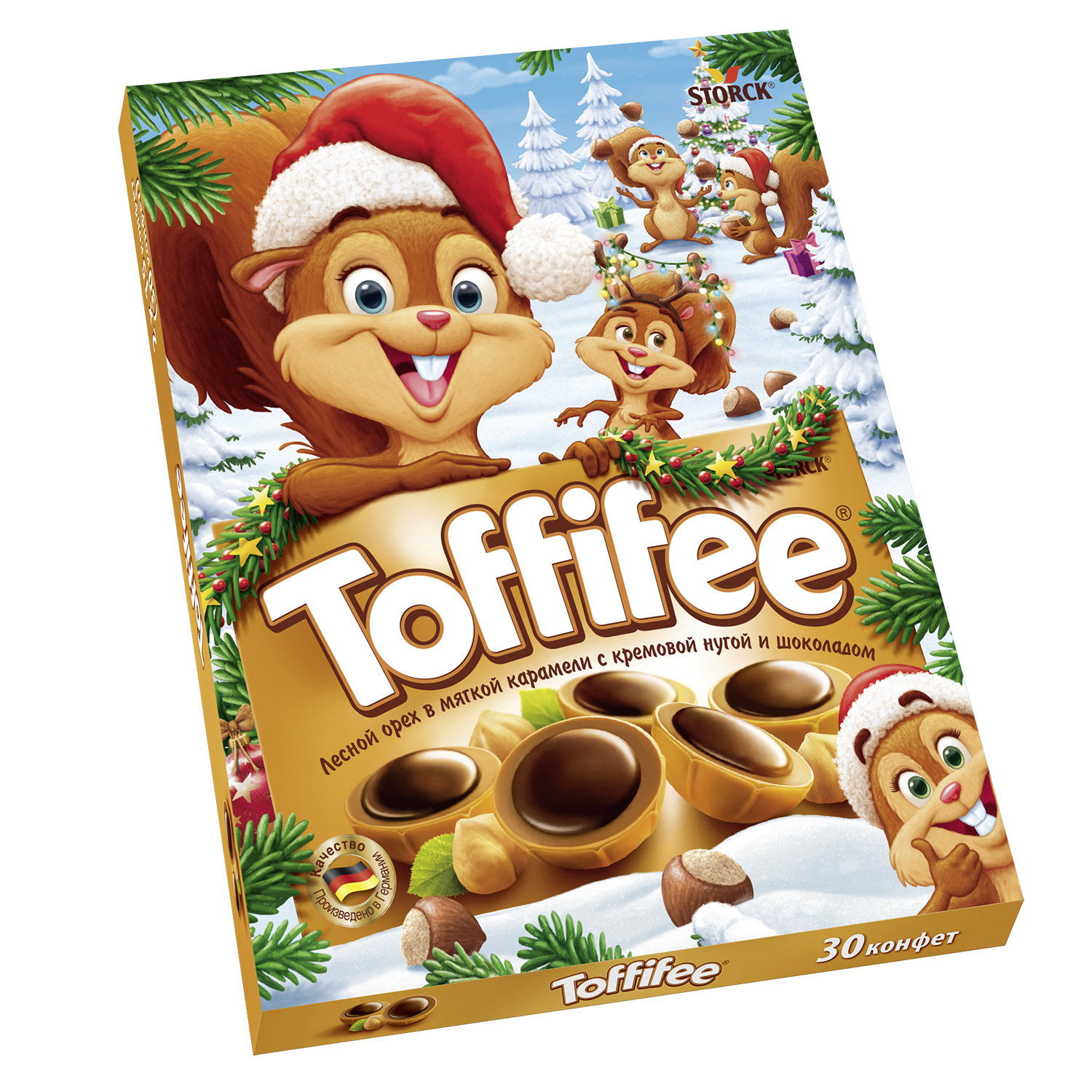 Набор конфет Toffifee Новогодний 250г в ассортименте - фото 3