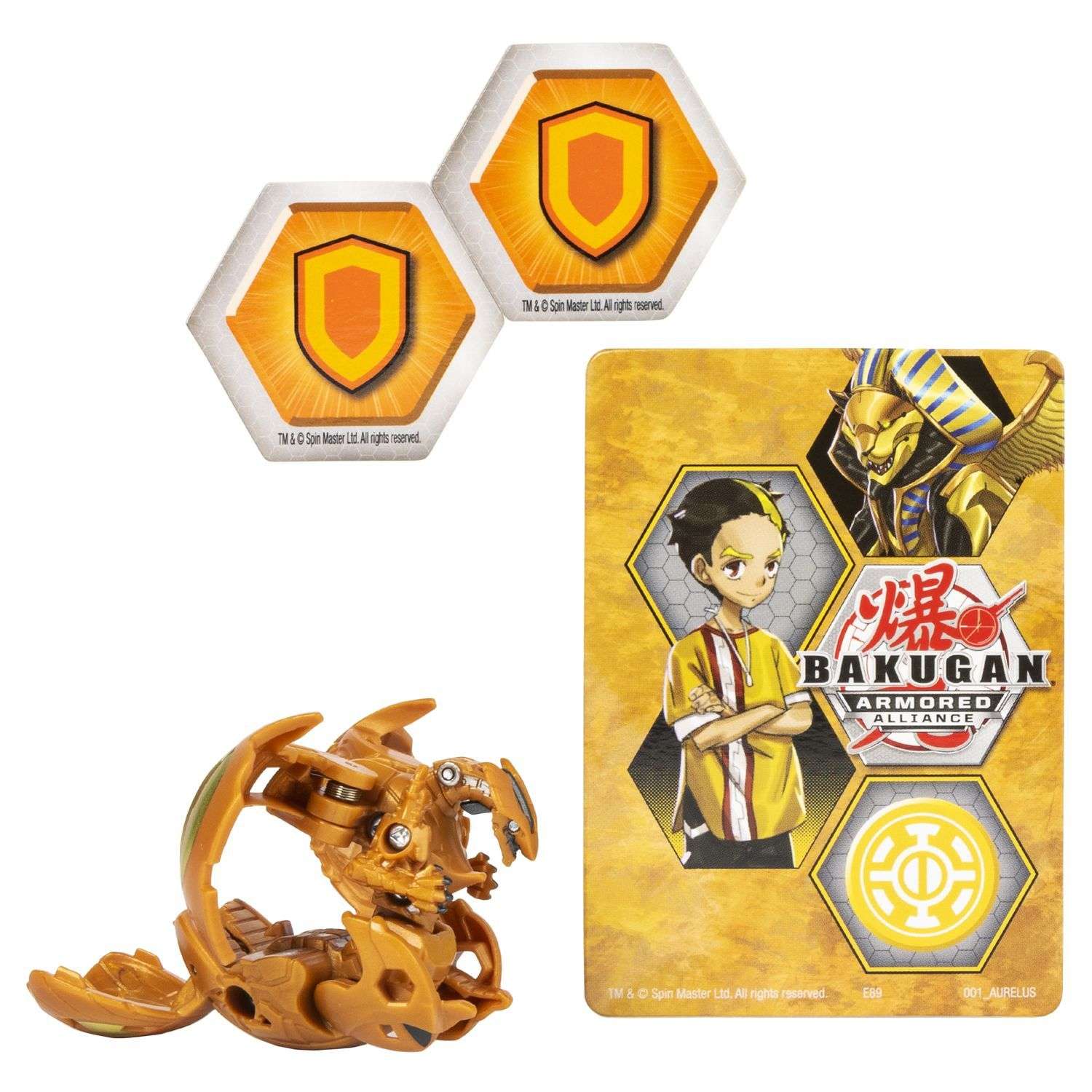 Фигурка-трансформер Bakugan S2 Bahamut Gold 6055868/20124102 - фото 1