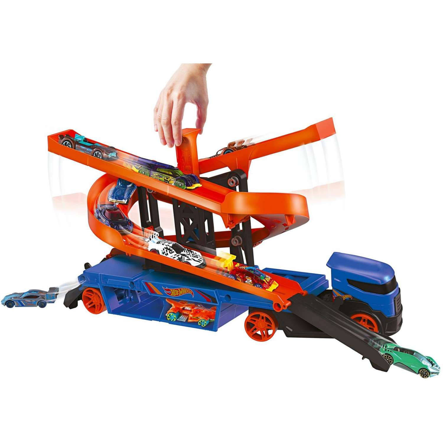 Набор игровой Hot Wheels Сити Подними и запусти с хранилищем для машинок GNM62 GNM62 - фото 8