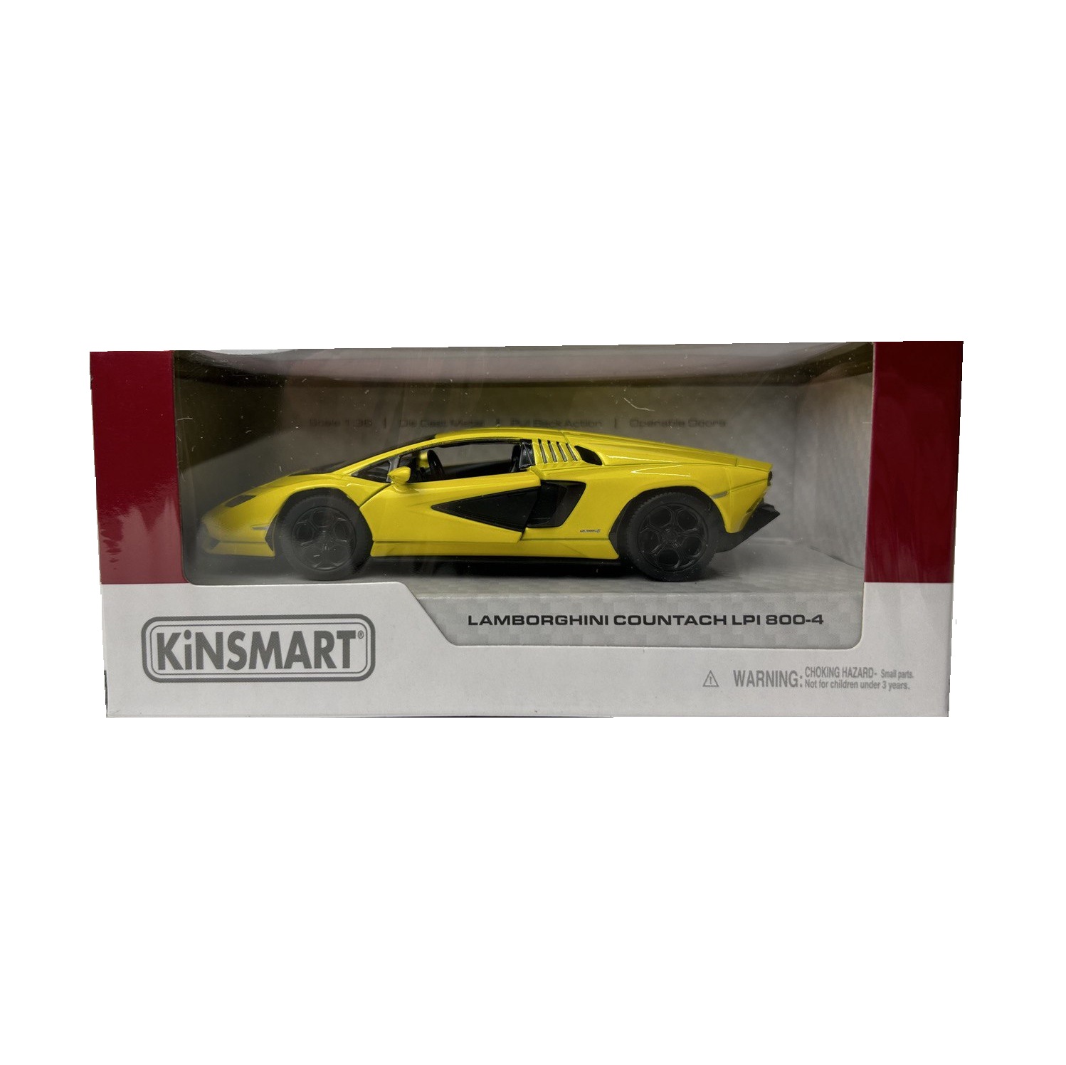 Автомобиль KINSMART Lamborghini инерционный желтый КТ5437/3 - фото 3