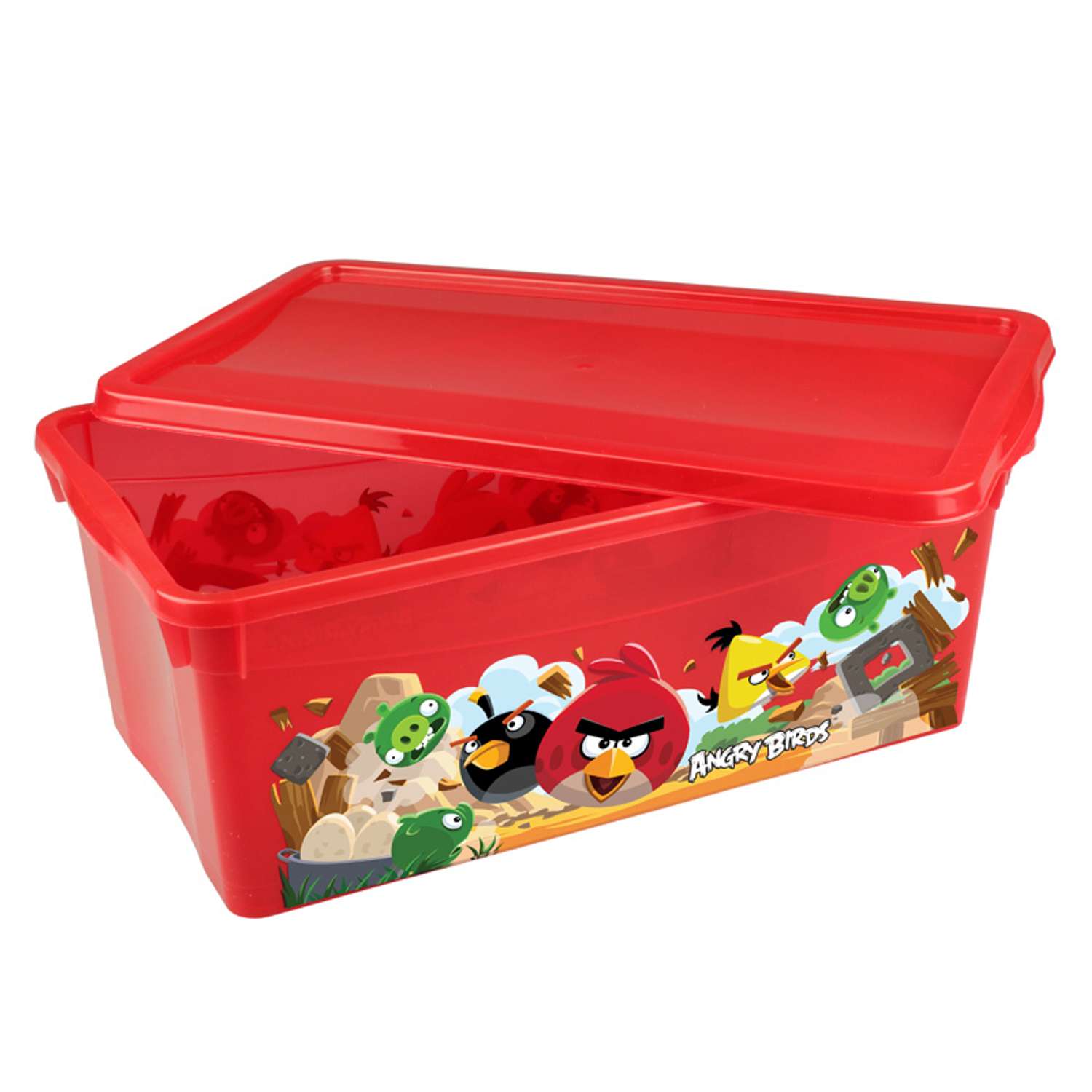 Ящик для игрушек Пластишка Angry Birds 5 л в ассортименте - фото 8