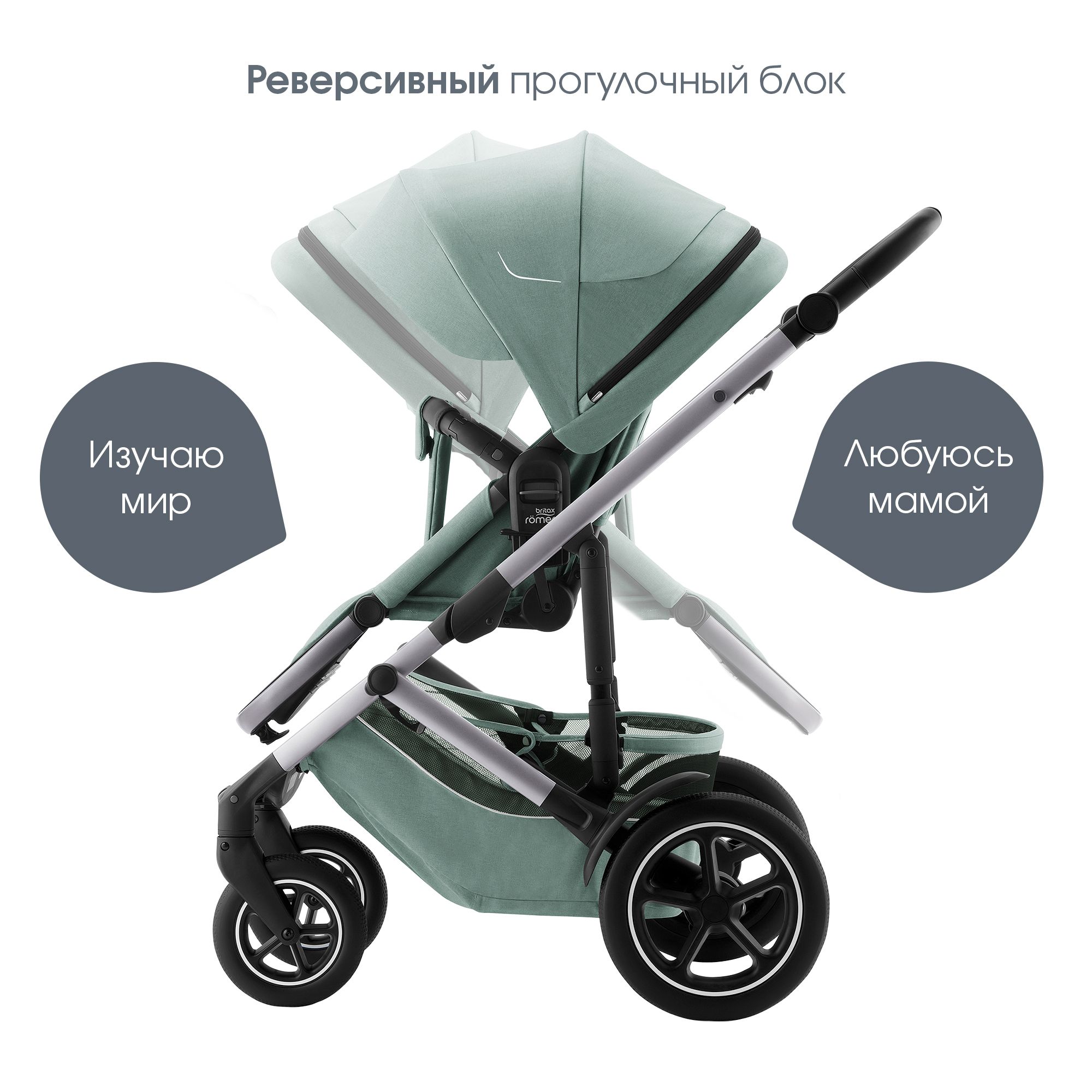 Коляска Britax Roemer 2 в 1 Smile 5Z Jade Green - фото 8