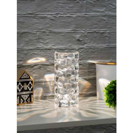 Светильник ночник СТАРТ декоративный кристаллической формы с проекцией капля Crystal Water Drop