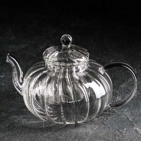Чайник Sima-Land заварочный со стеклянной крышкой и ситом «Диана» 1 л