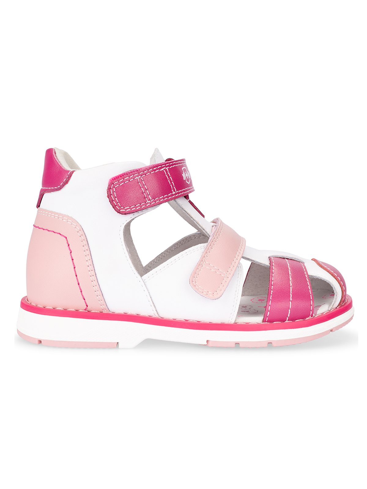 Сандалии ORTMANN kids 7.32.2_Rafaella_белый/фуксия, з/м - фото 4