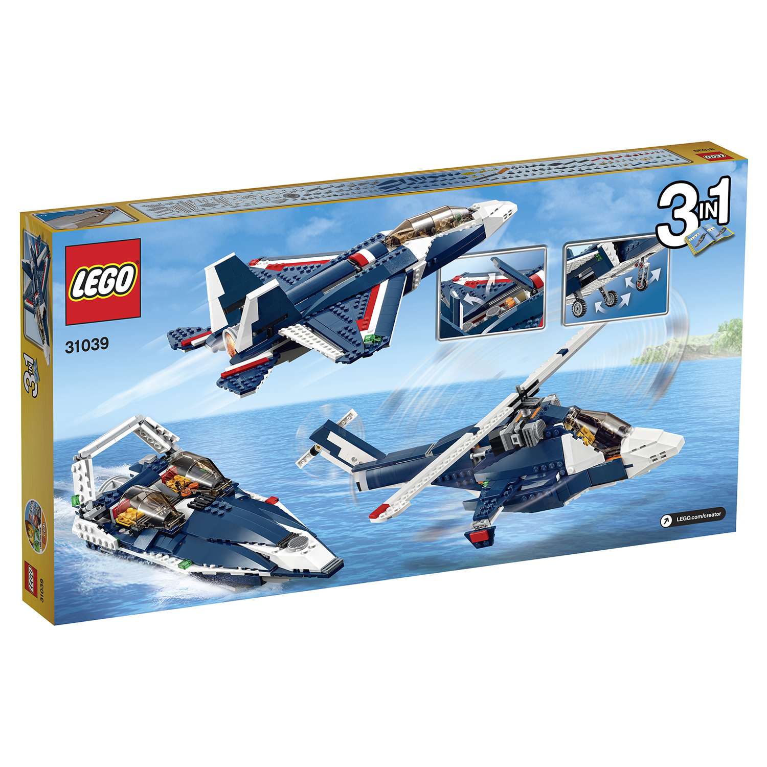 Конструктор LEGO Creator Синий реактивный самолет (31039) - фото 3