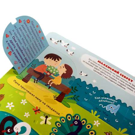 Книга с окошками для детей Malamalama Энциклопедия детская Интимный ликбез Откуда берутся дети?