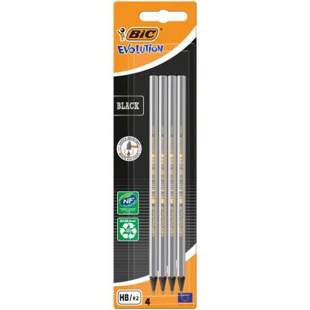 Набор карандашей BIC чернографитных Evolution Black