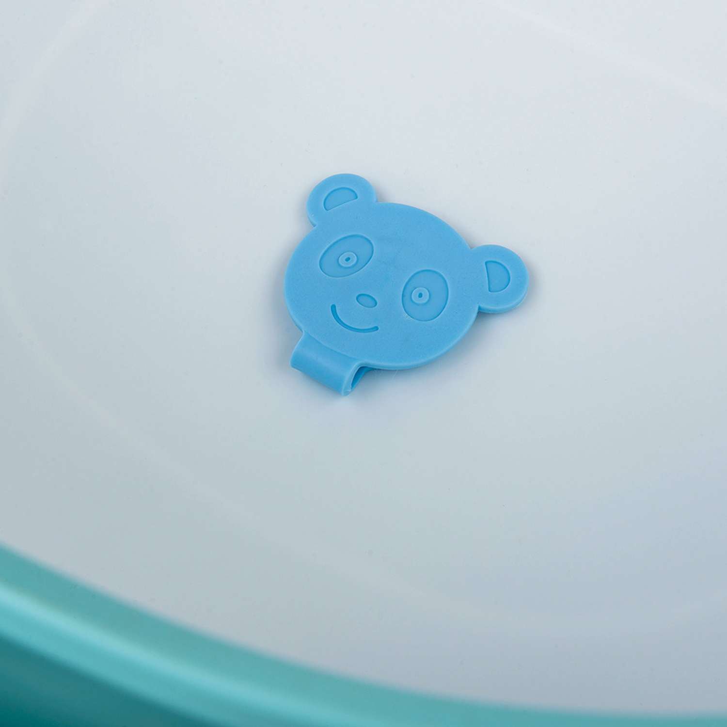 Детская складная ванночка Solmax с термометром для купания новорожденных синяя - фото 10