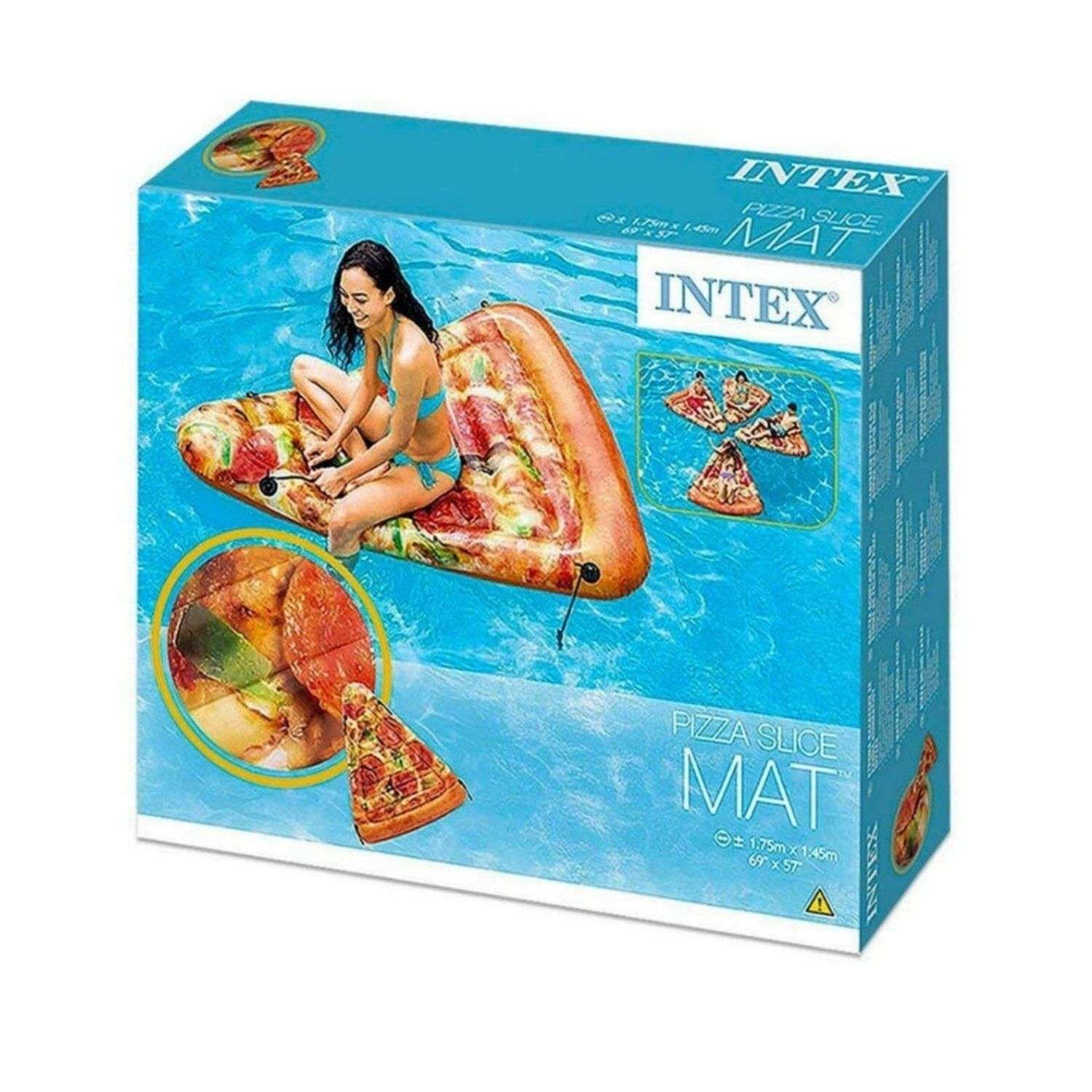 Матрас для плавания Intex 175х145 см Пицца - фото 2