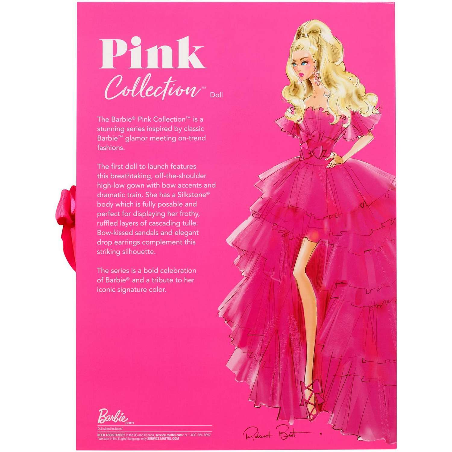 Кукла Barbie Золото коллекционная в розовом платье GTJ76 GTJ76 - фото 5