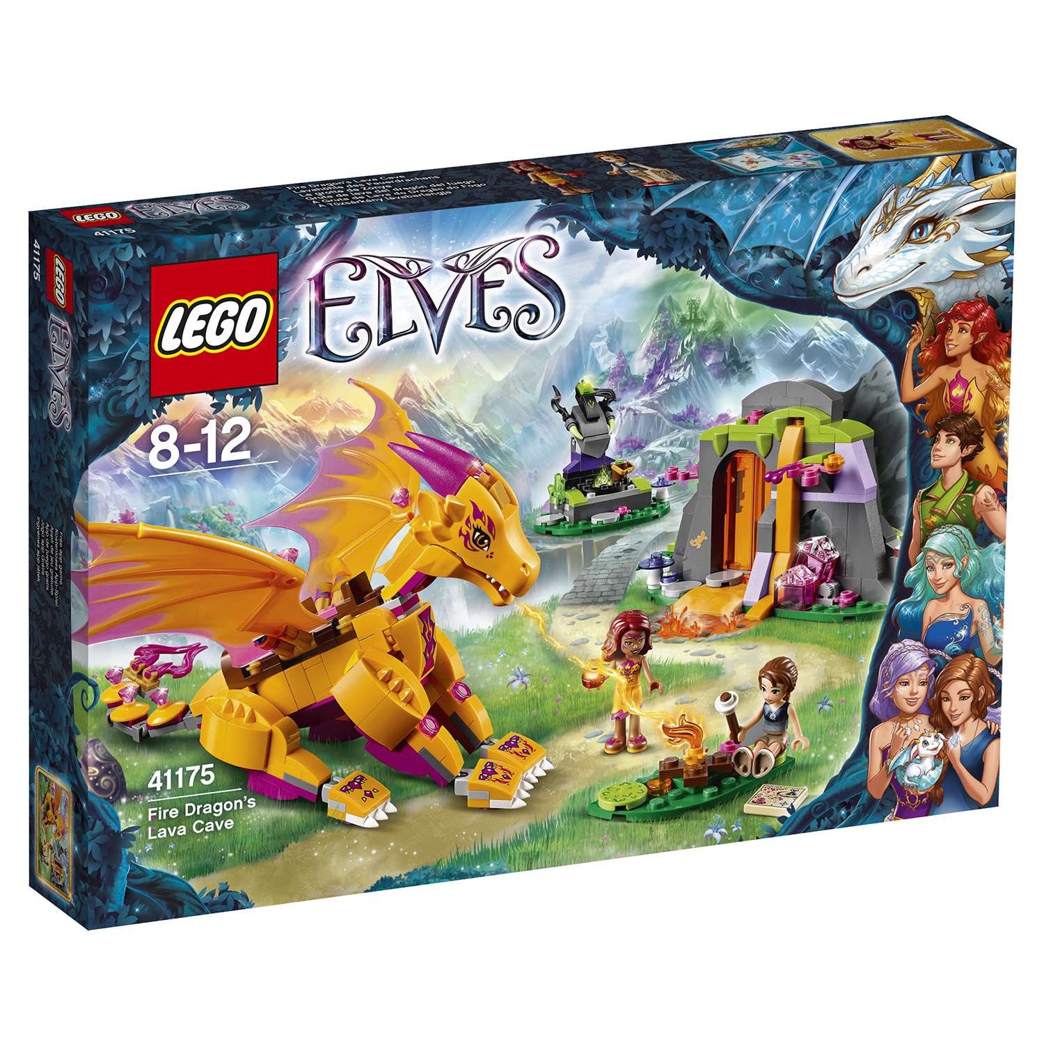 Конструктор LEGO Elves Лавовая пещера дракона огня (41175) - фото 2