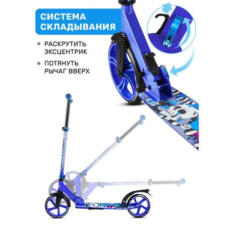 Самокат двухколесный складной CITYRIDE 200/200