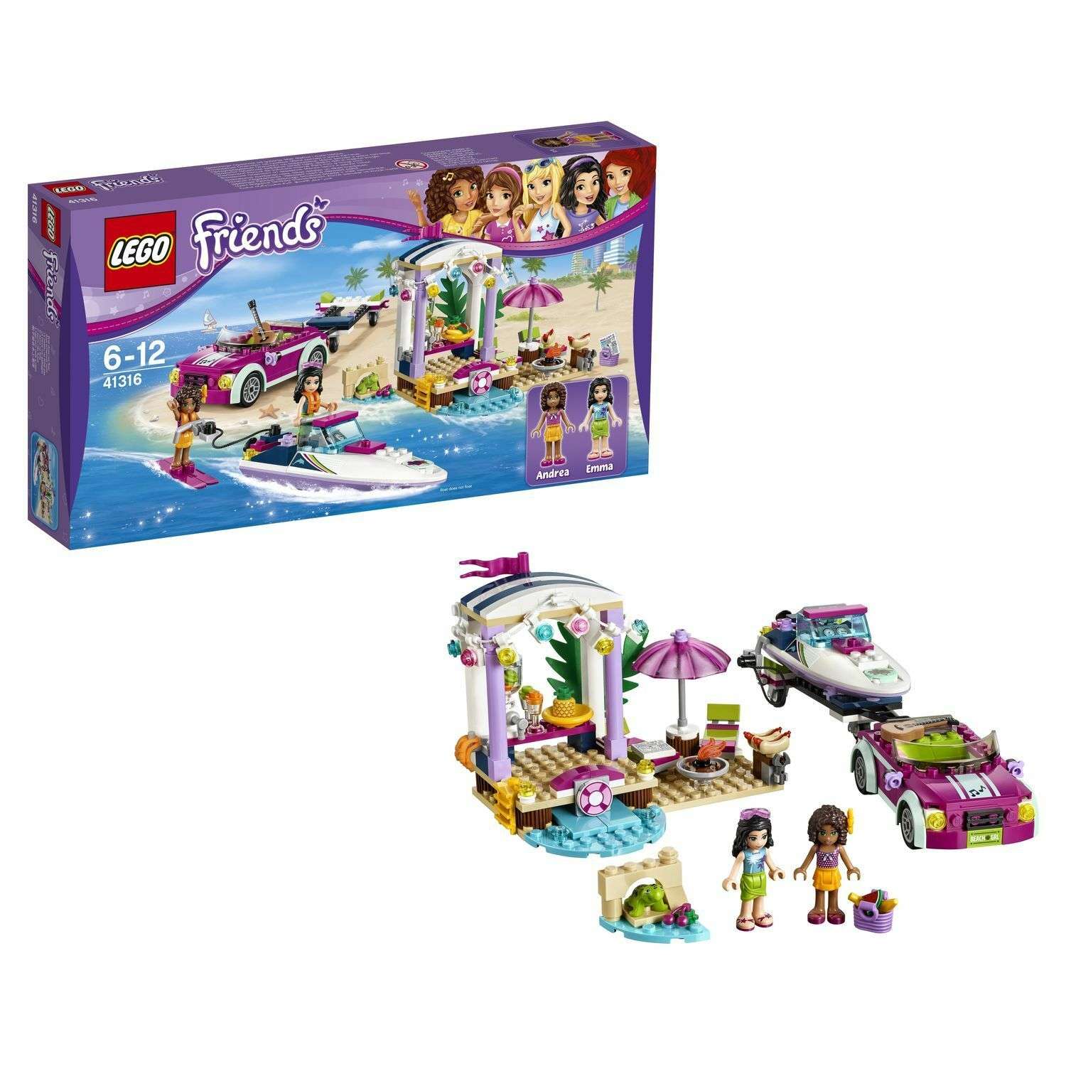 Конструктор LEGO Friends Скоростной катер Андреа (41316) - фото 1