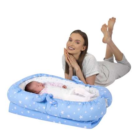 Гнездышко-кокон SEVIBEBE для новорожденного с функцией переноски