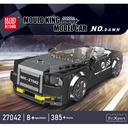 Конструктор Mould King 27042 MOC Технологическая Rolls-Royce Obsidian суперкар 385 деталей