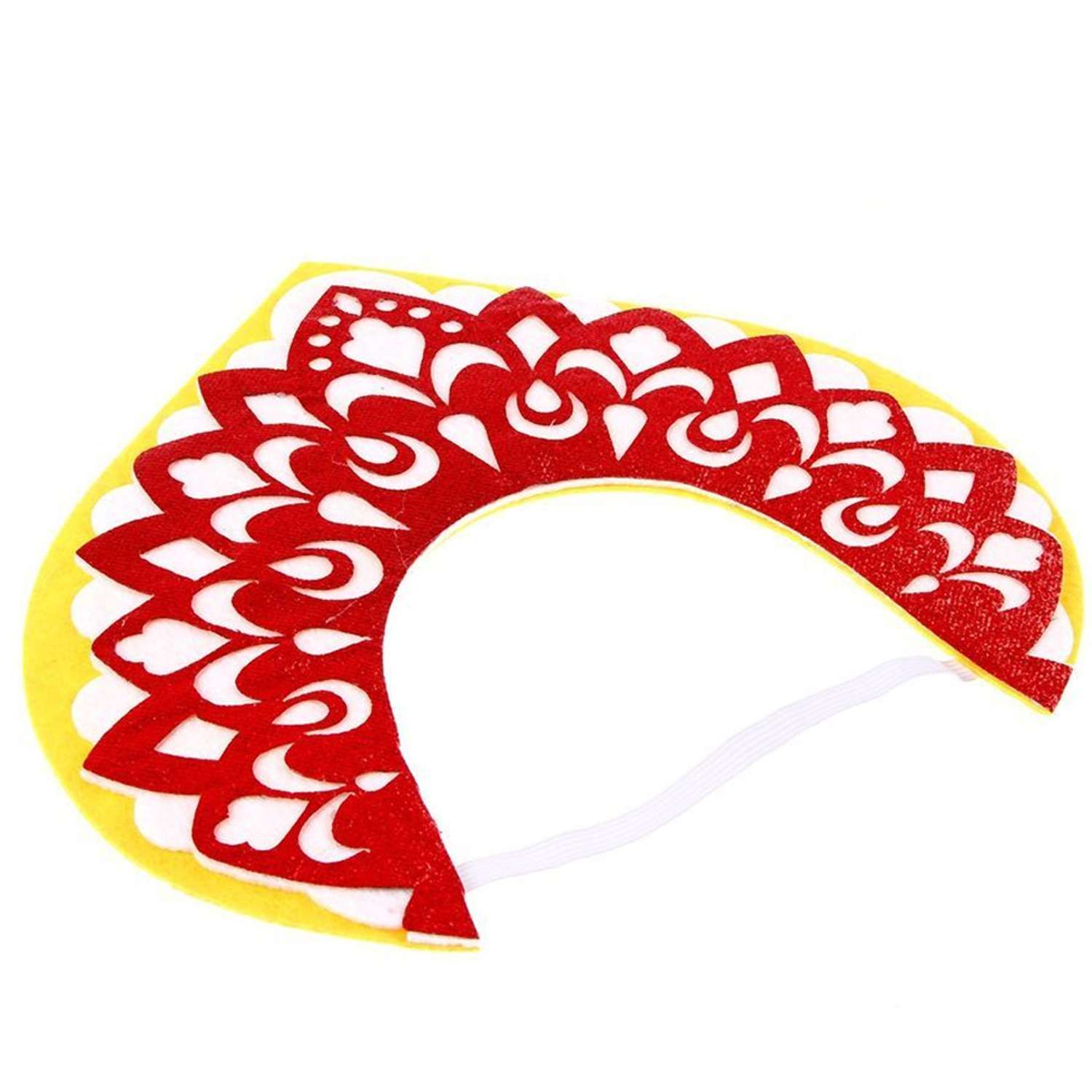 Карнавальный ободок Кокошник Страна Карнавалия Варвара-краса красный СЛ9691507 - фото 4