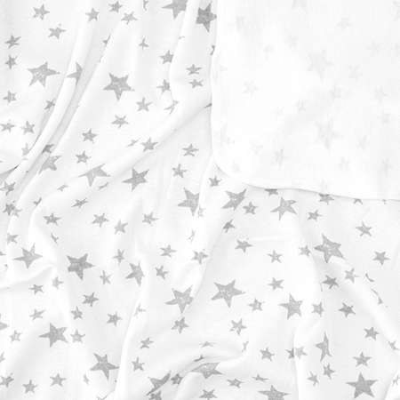 Комплект пеленок Mjolk трикотажных Babe White Sand звёзды 3 шт 120х85 см