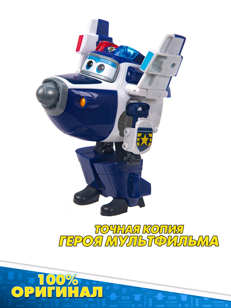 Самолет Super Wings Трансформер супер Пол синий EU740303 - фото 7