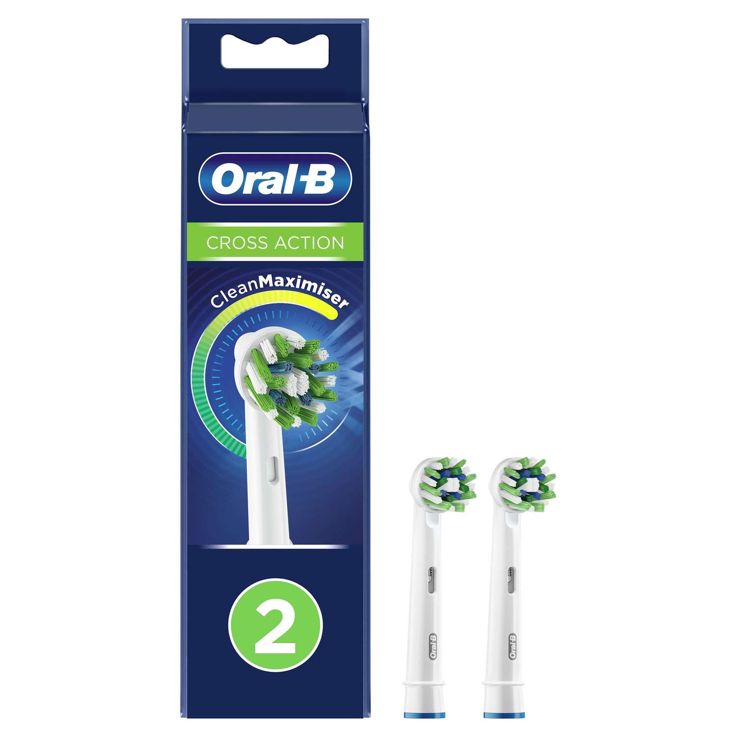 Насадки для электрических зубных щеток Oral-B Cross Action CleanMaximiser 2шт 80347918 - фото 1