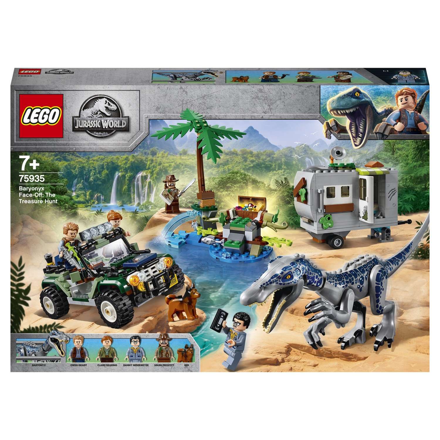 Конструктор LEGO Jurassic World Поединок с бариониксом Охота за сокровищами 75935 - фото 2