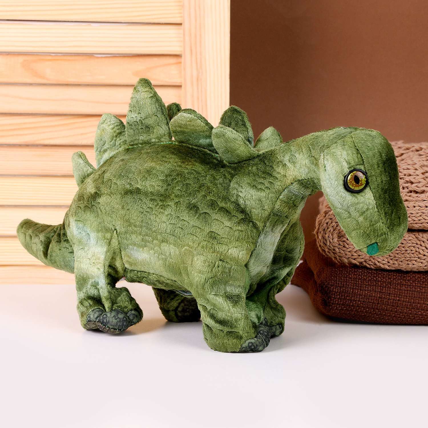 Мягкая музыкальная игрушка Sima-Land «Динозаврик» 43 см цвет зелёный - фото 4
