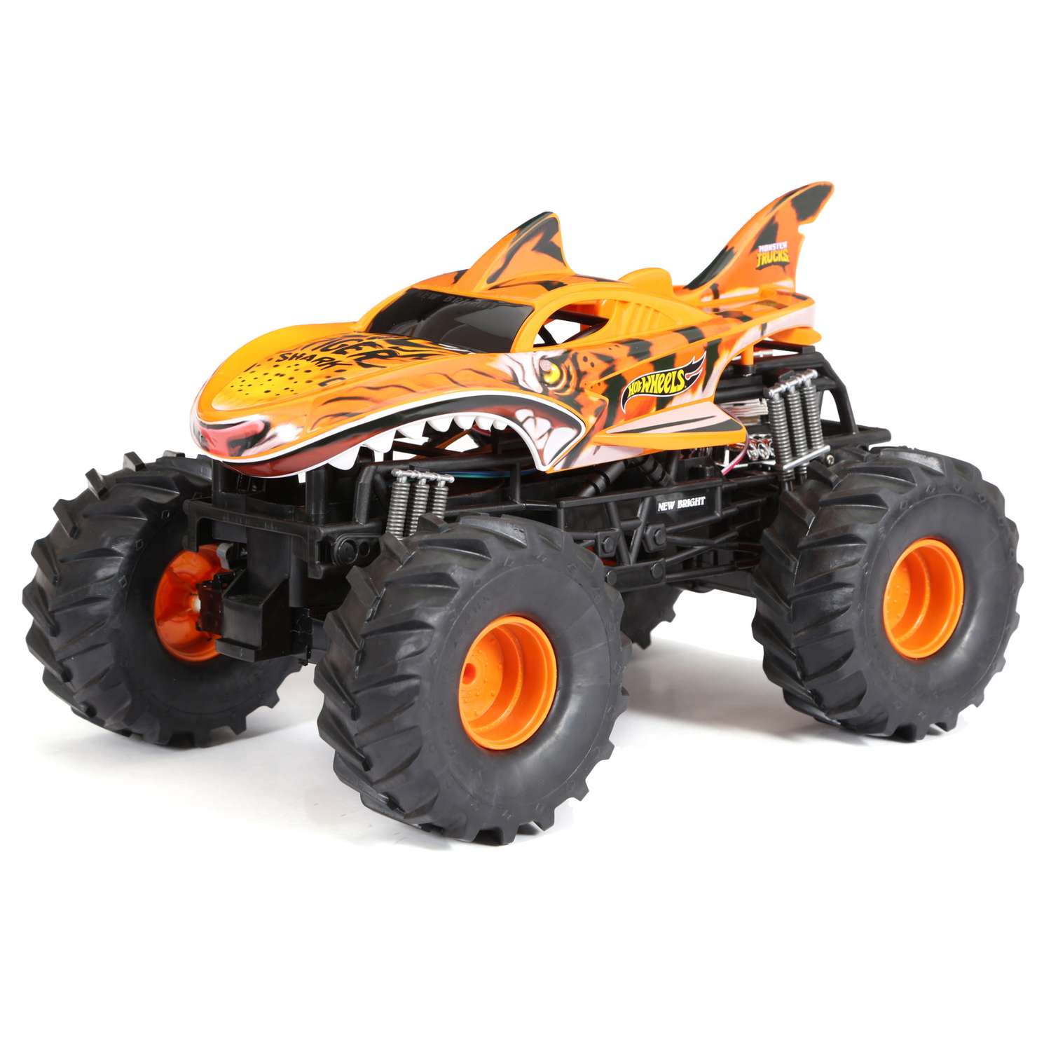 Машина Hot Wheels РУ 1:10 Monster Truck Tiger Shark 61050 - фото 1