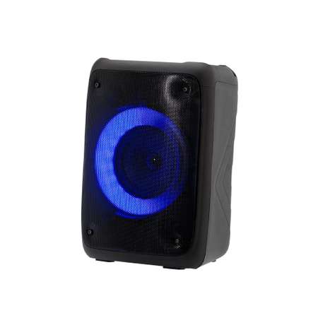 Беспроводная колонка Perfeo DISCO RING 4 LED FM MP3 USB microSD AUX TWS MIC 10Вт черная