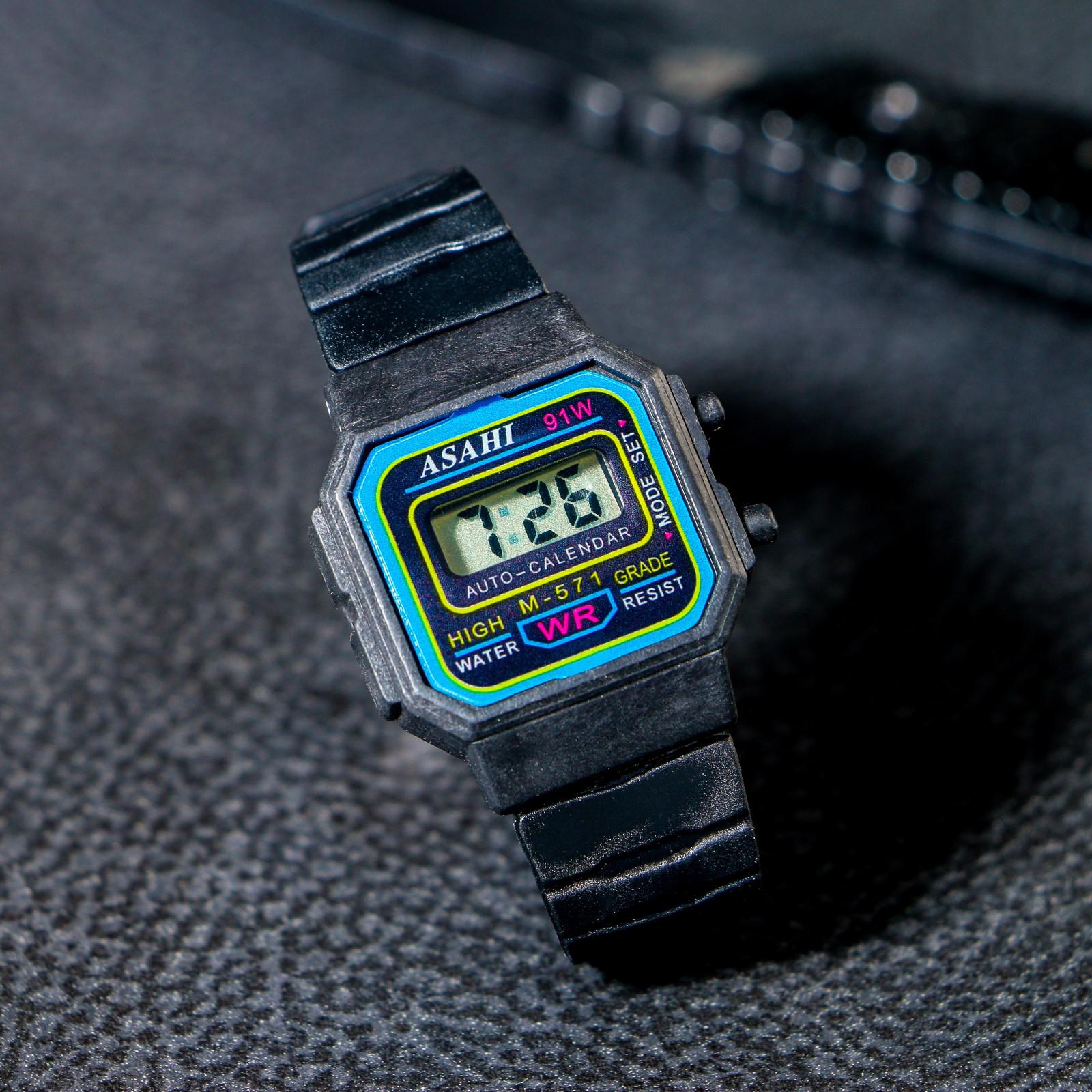 Часы Sima-Land наручные электронные детские «Сказка» ремешок силикон черные - фото 1