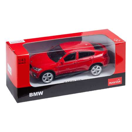 Машинка Rastar BMW X6 1:43 Красная
